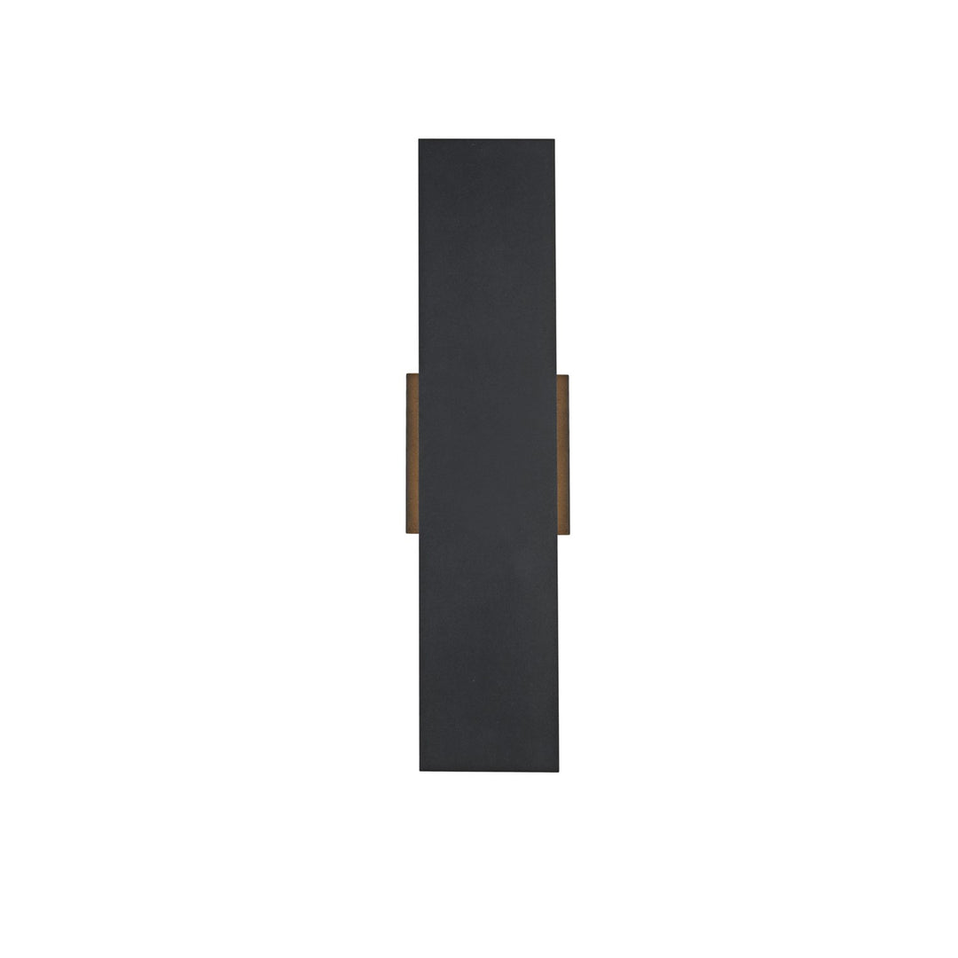 4.5 X 18 Inch Outdoor Wall Sconce In Black - View 3 - Joshua Marshal