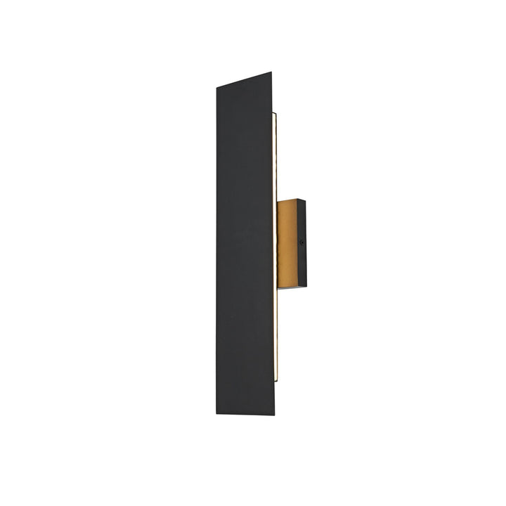 4.5 X 18 Inch Outdoor Wall Sconce In Black - View 4 - Joshua Marshal