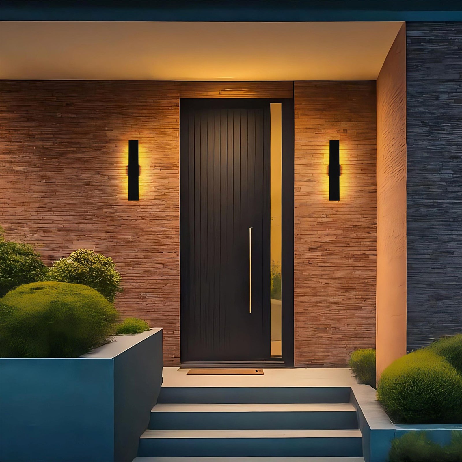 4.5 X 24 Inch Outdoor Wall Sconce In Black - View 2 - Joshua Marshal