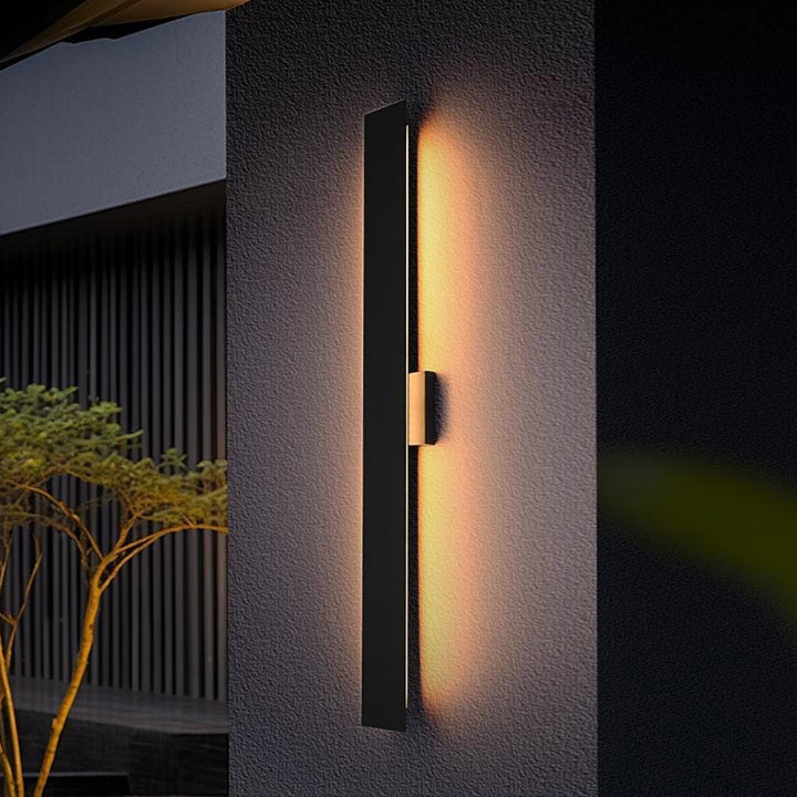 4.5 X 40 Inch Outdoor Wall Sconce In Black Black Finish - LIGHTING by Joshua Marshal