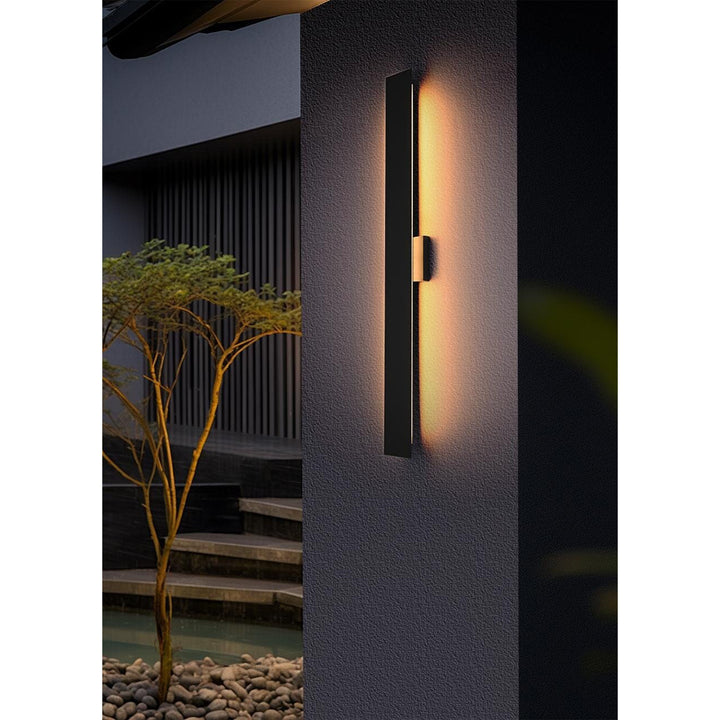 4.5 X 40 Inch Outdoor Wall Sconce In Black - View 2 - Joshua Marshal