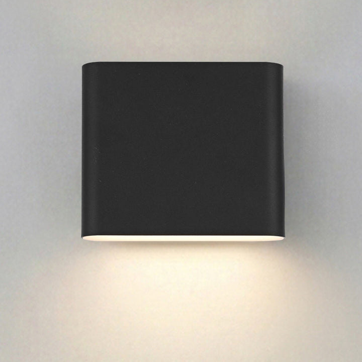 9 Inch Outdoor Wall Sconce In Black Black Finish - LIGHTING by Joshua Marshal
