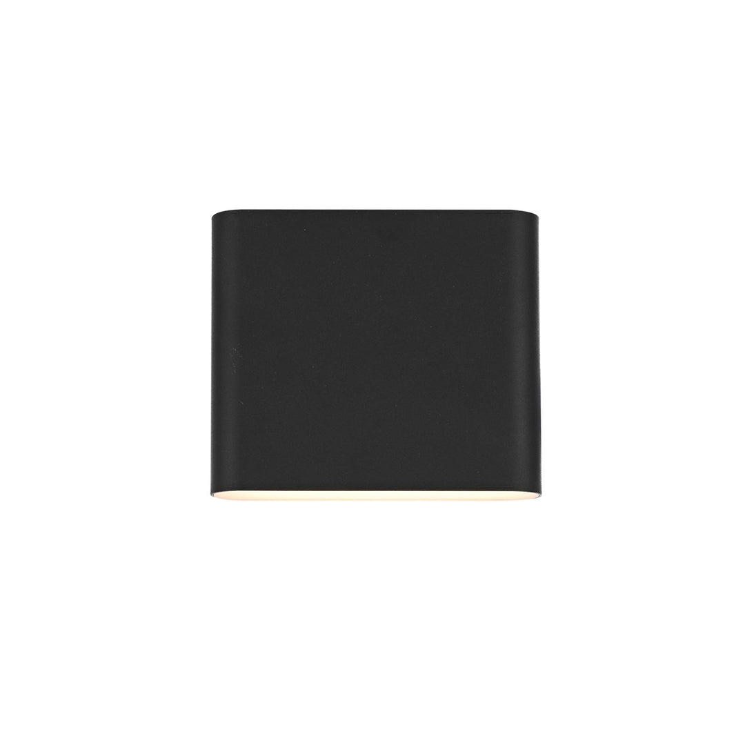 9 Inch Outdoor Wall Sconce In Black - View 3 - Joshua Marshal