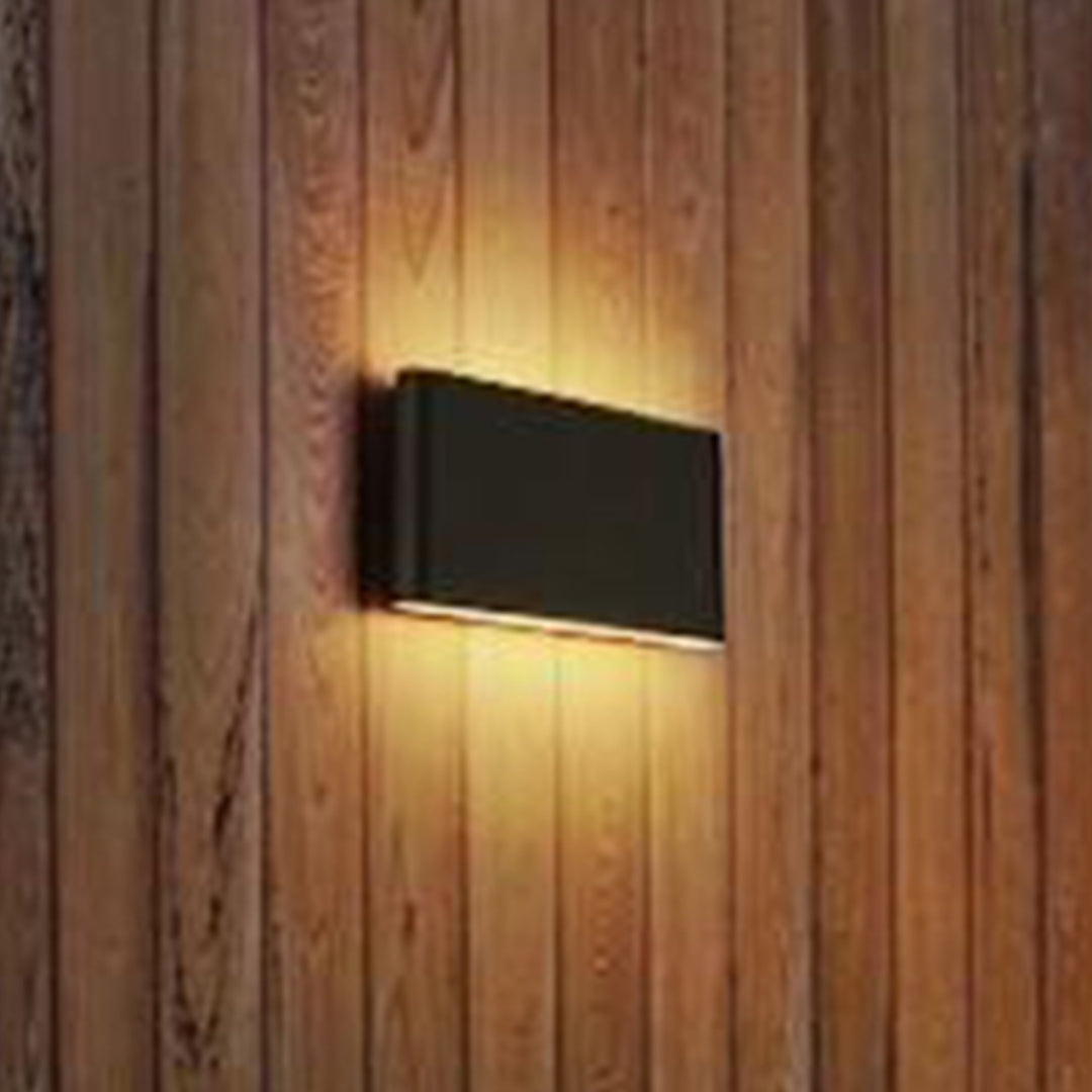 6 Inch Outdoor Wall Sconce In Black Black Finish - LIGHTING by Joshua Marshal