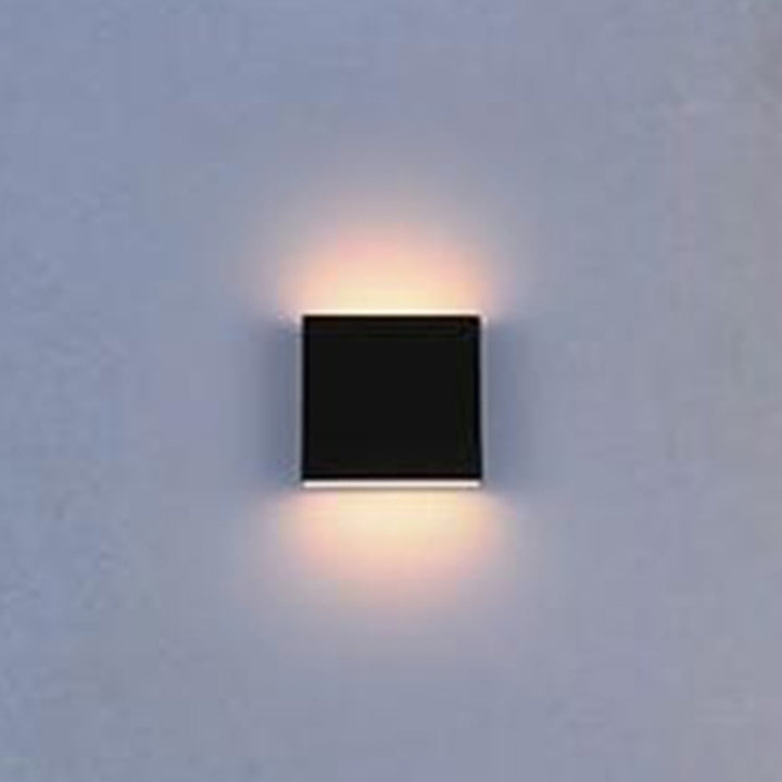 5.5 Inch Outdoor Wall Sconce In Black Black Finish - LIGHTING by Joshua Marshal