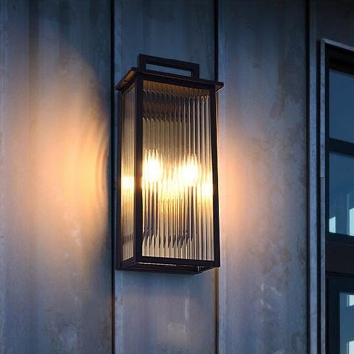 8.5 Inch Outdoor Wall Sconce In Black Black Finish - LIGHTING by Joshua Marshal
