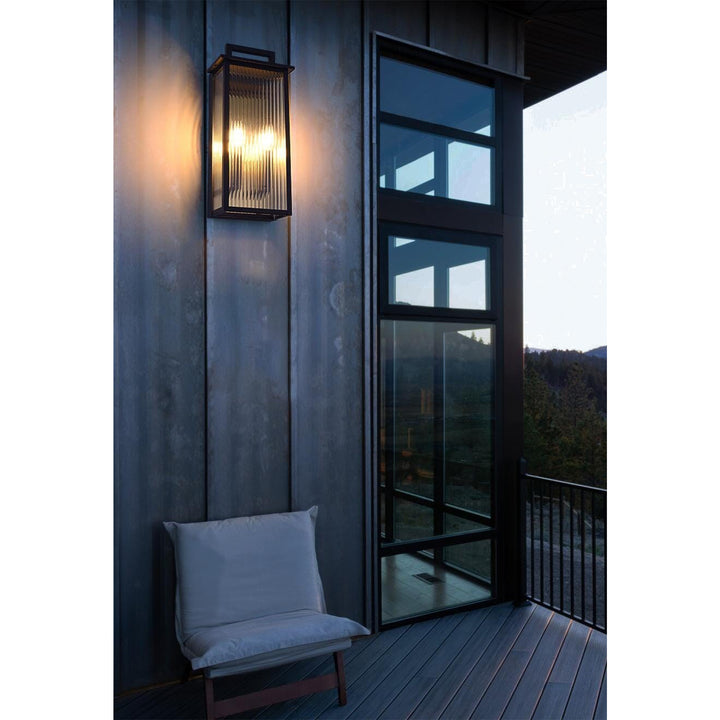 8.5 Inch Outdoor Wall Sconce In Black - View 2 - Joshua Marshal