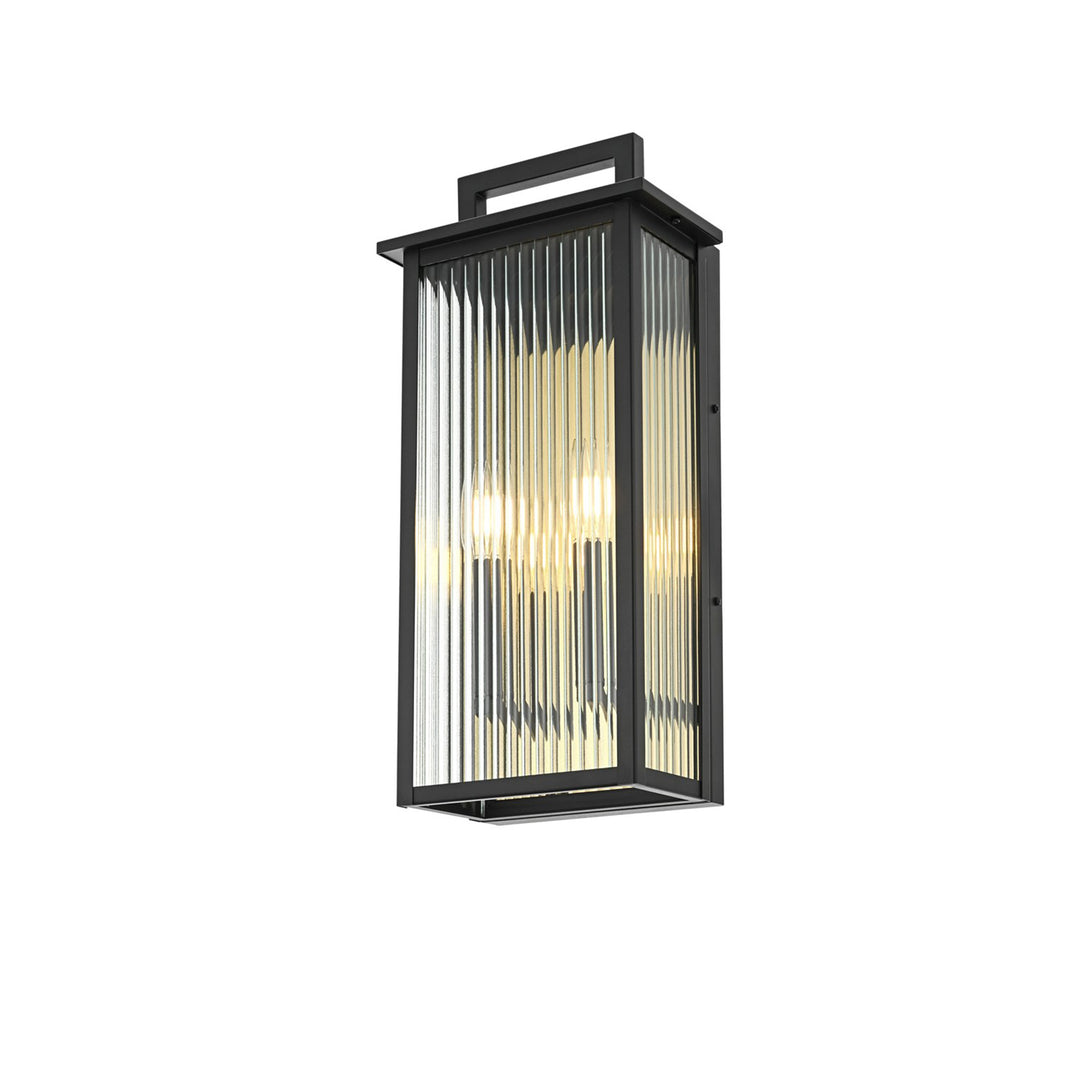 8.5 Inch Outdoor Wall Sconce In Black - View 3 - Joshua Marshal
