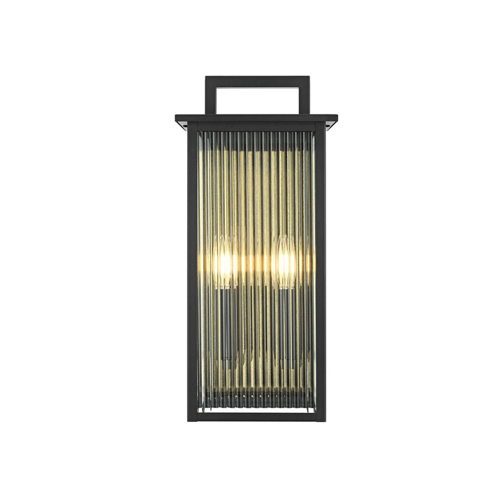 8.5 Inch Outdoor Wall Sconce In Black - View 4 - Joshua Marshal