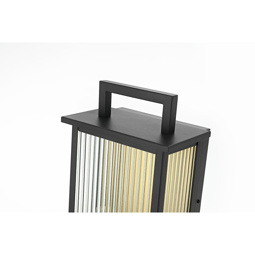 8.5 Inch Outdoor Wall Sconce In Black - View 5 - Joshua Marshal