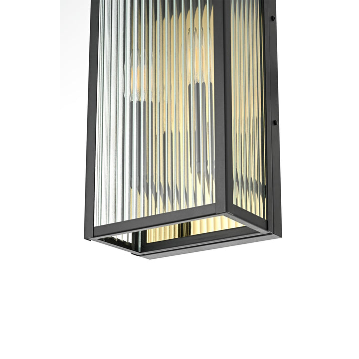 8.5 Inch Outdoor Wall Sconce In Black - View 6 - Joshua Marshal