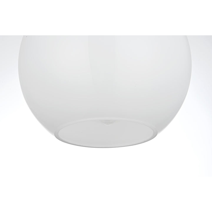 8 Inch Pendant Frosted White Shade In Satin Gold - View 5 - Joshua Marshal
