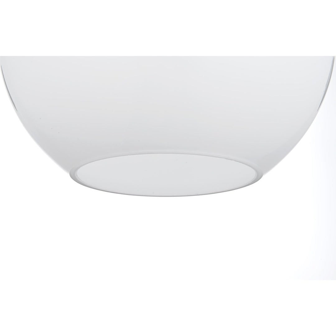 12 Inch Pendant Frosted White Shade In Satin Gold - View 5 - Joshua Marshal