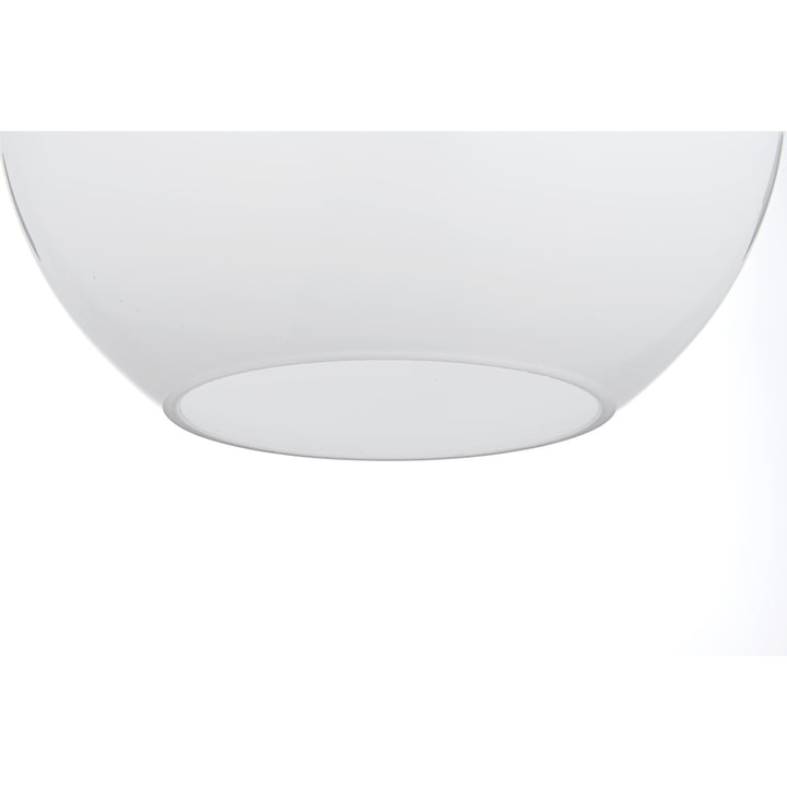 12 Inch Pendant Frosted White Shade In Satin Gold - View 5 - Joshua Marshal