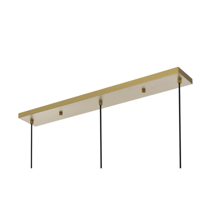 36 Inch Pendant Frosted White Shade In Satin Gold JM-845833