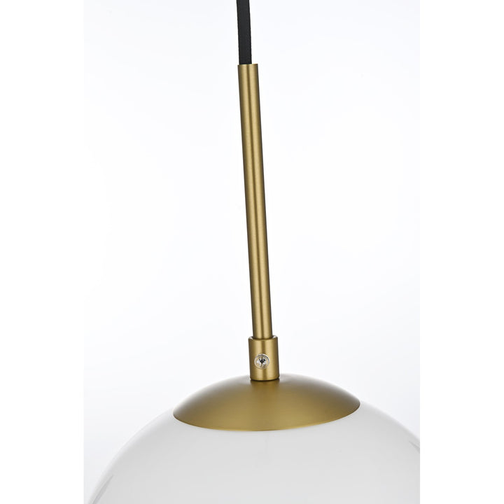 36 Inch Pendant Frosted White Shade In Satin Gold JM-845833