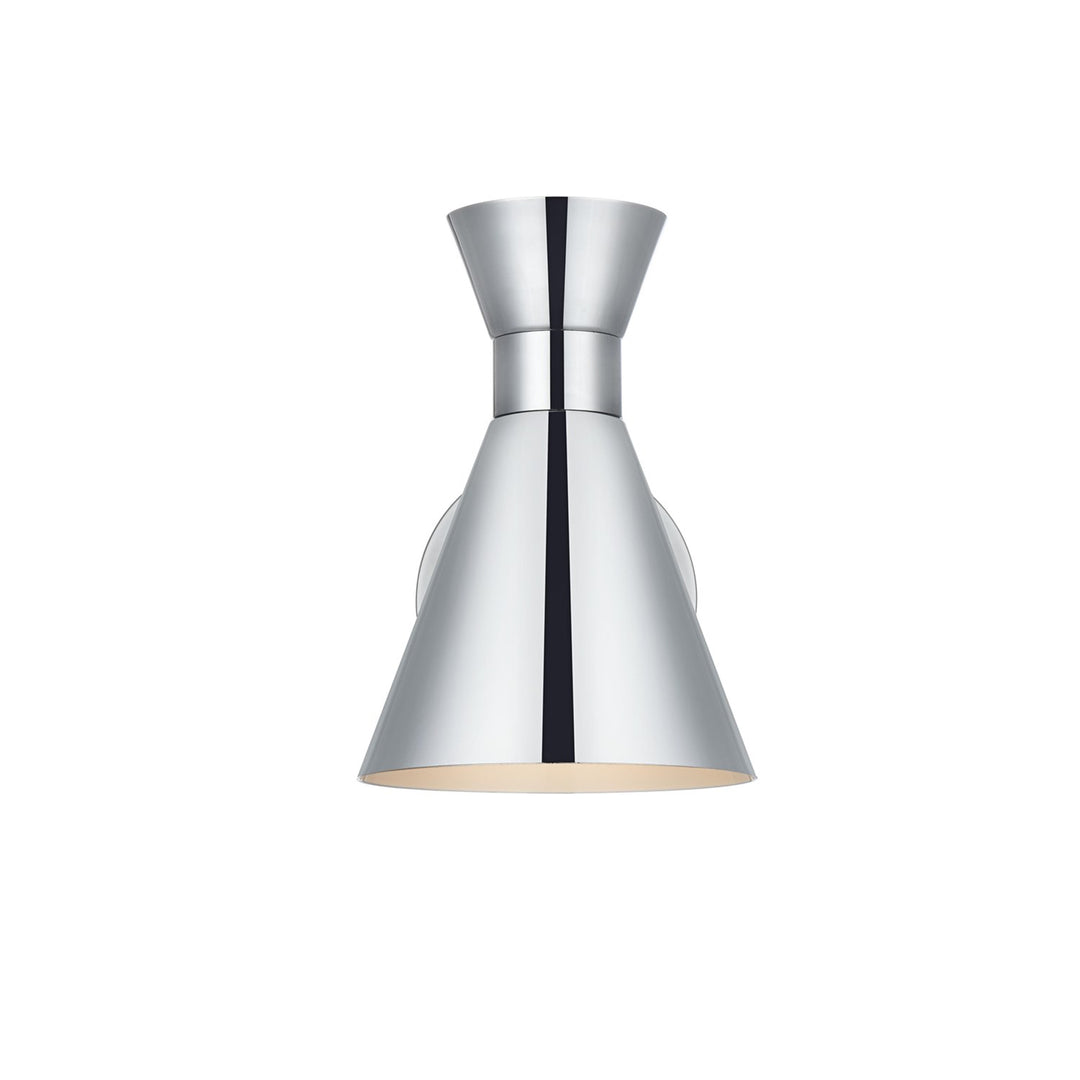 6 Inch Wall Sconce In Chrome - View 3 - Joshua Marshal