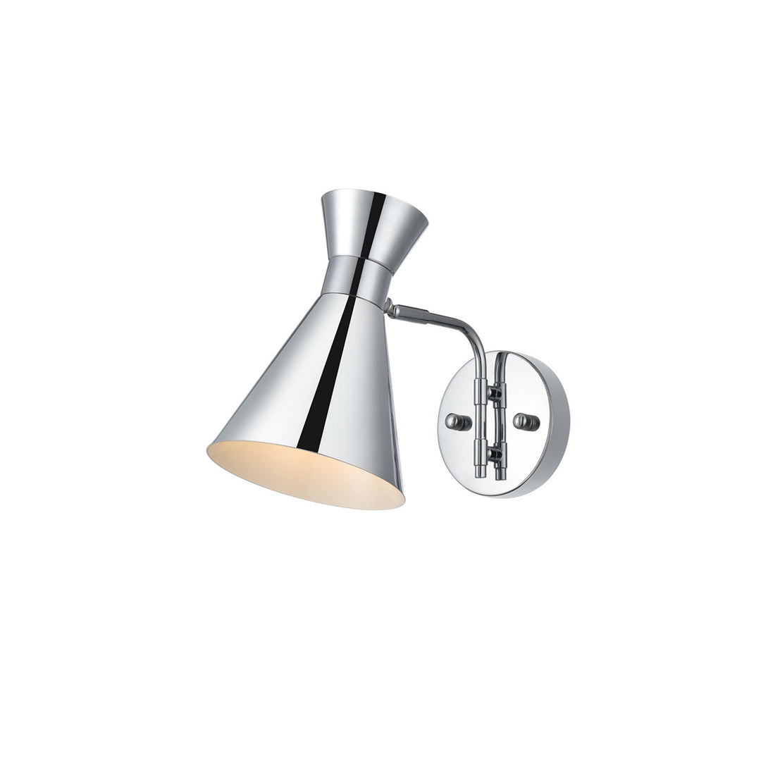 6 Inch Wall Sconce In Chrome - View 4 - Joshua Marshal