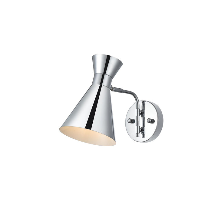 6 Inch Wall Sconce In Chrome - View 4 - Joshua Marshal