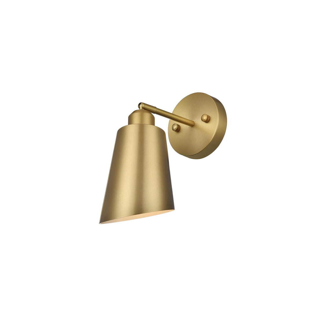 5 Inch Wall Sconce In Satin Gold - View 4 - Joshua Marshal