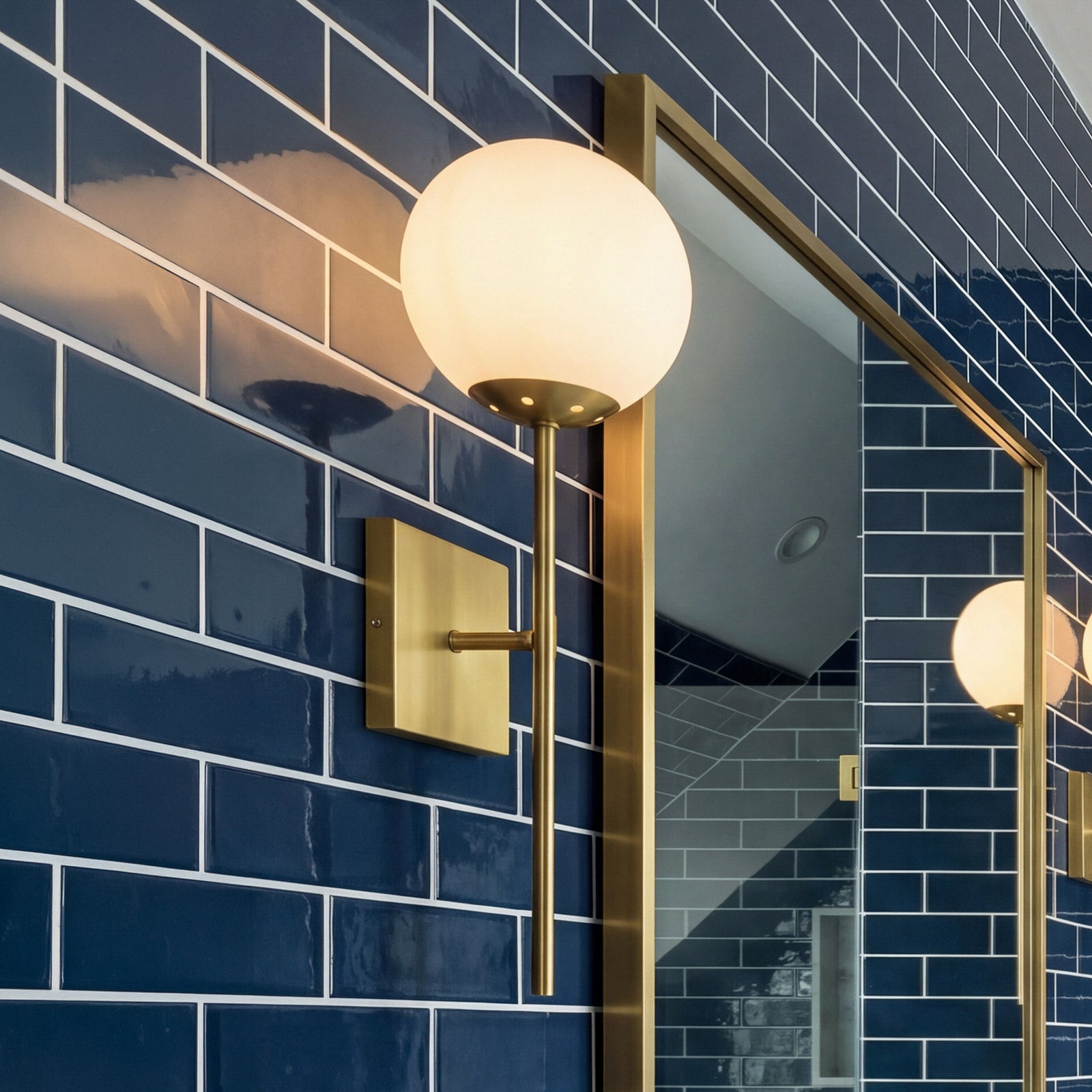 6 Inch Wall Sconce White Shade In Satin Gold Satin Gold And White Finish - LIGHTING by Joshua Marshal