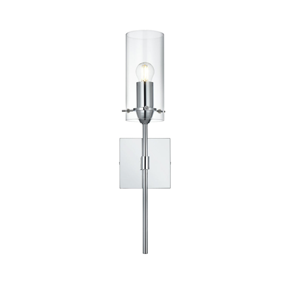 4.5 Inch Wall Sconce Clear Shade In Chrome - View 4 - Joshua Marshal