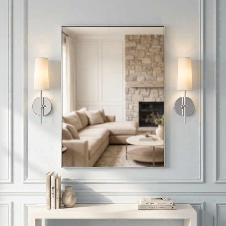 5 Inch Wall Sconce In Chrome - View 2 - Joshua Marshal
