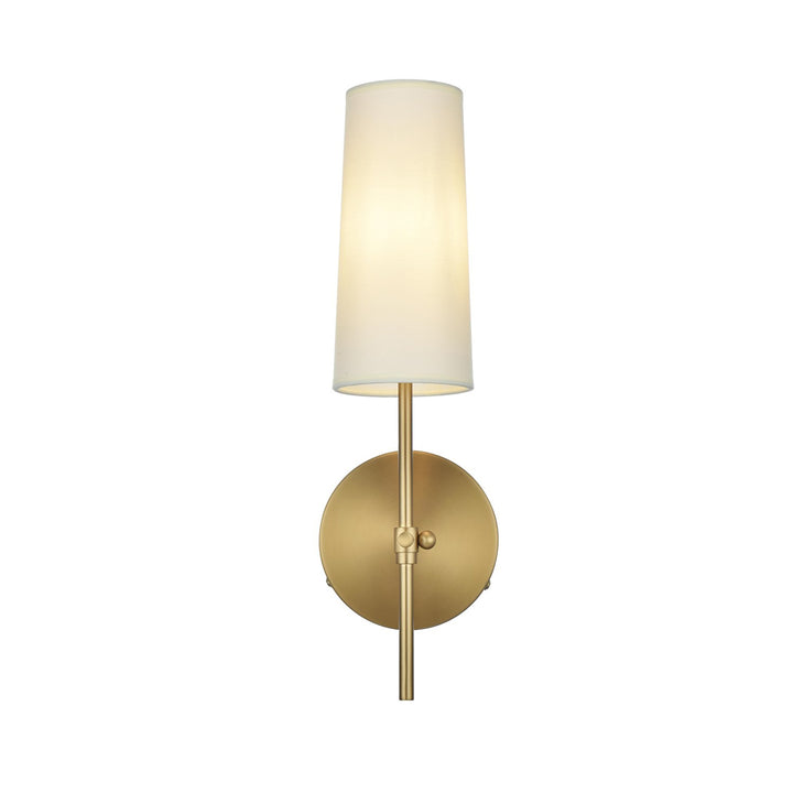 5 Inch Wall Sconce In Satin Gold - View 3 - Joshua Marshal