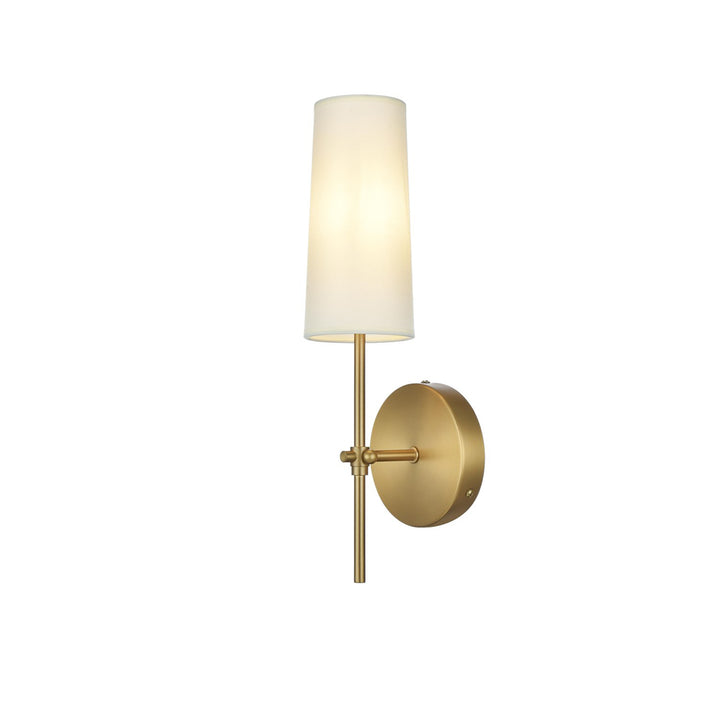 5 Inch Wall Sconce In Satin Gold - View 4 - Joshua Marshal