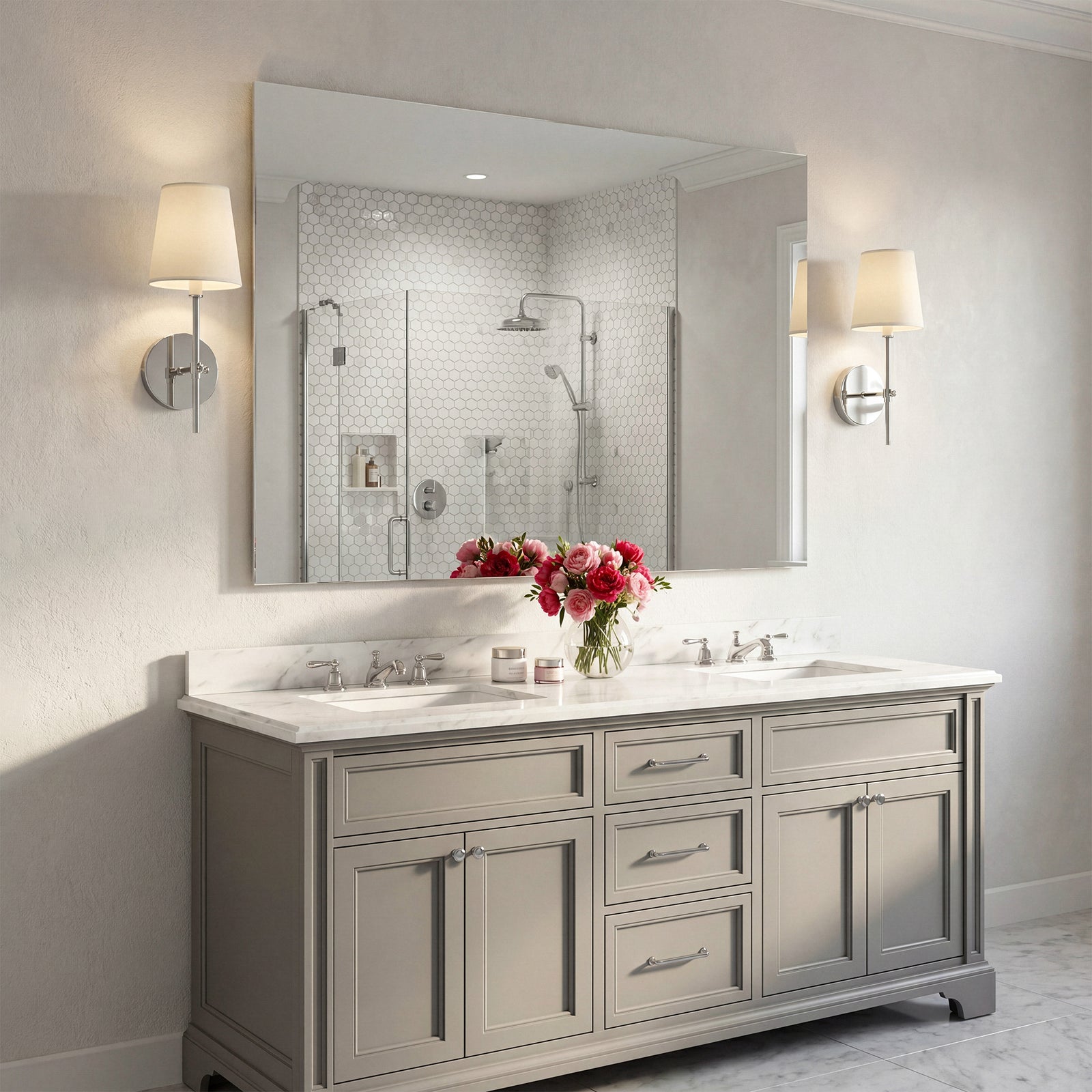 5.5 Inch Wall Sconce In Chrome - View 2 - Joshua Marshal