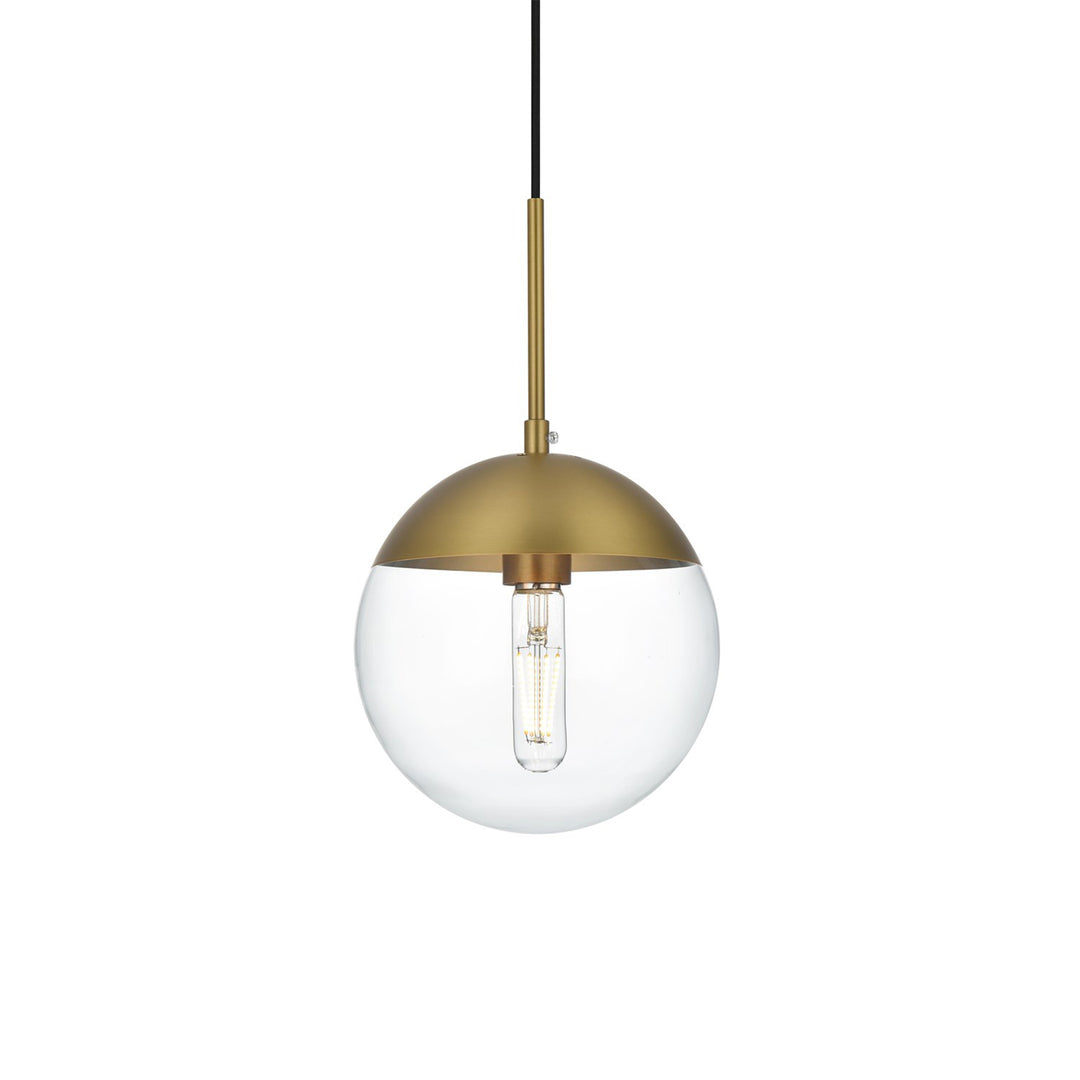 8 Inch Pendant Clear Shade In Chrome - View 4 - Joshua Marshal