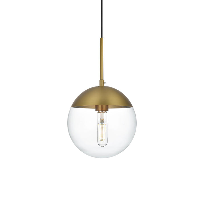 8 Inch Pendant Clear Shade In Chrome - View 4 - Joshua Marshal