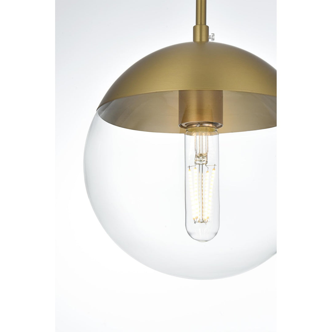 8 Inch Pendant Clear Shade In Chrome - View 5 - Joshua Marshal