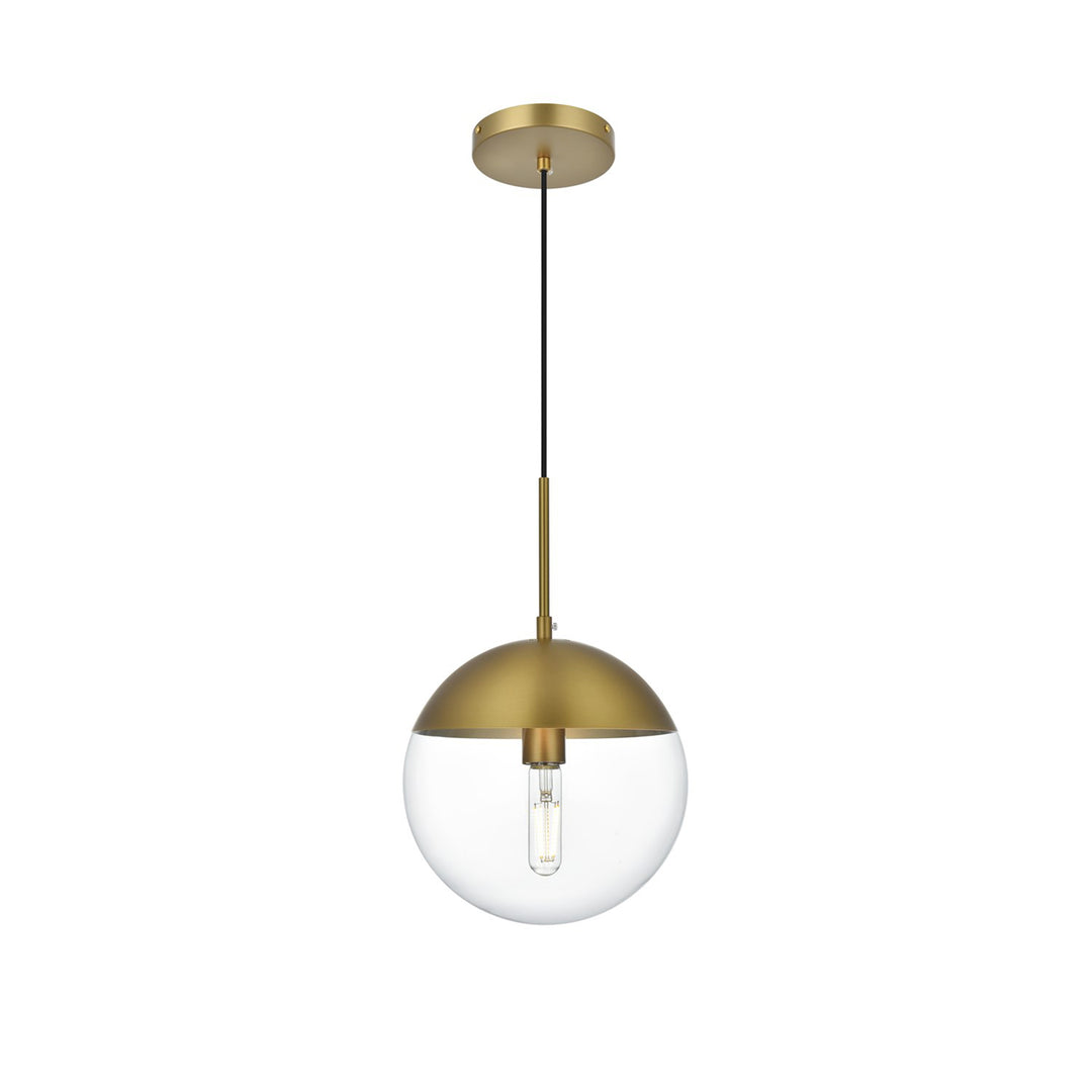 10 Inch Pendant Clear Shade In Chrome - View 3 - Joshua Marshal