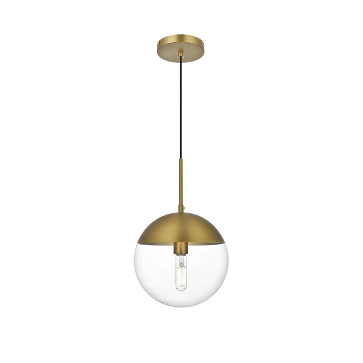 10 Inch Pendant Clear Shade In Chrome - View 3 - Joshua Marshal