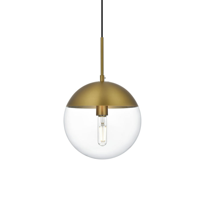 10 Inch Pendant Clear Shade In Chrome - View 4 - Joshua Marshal