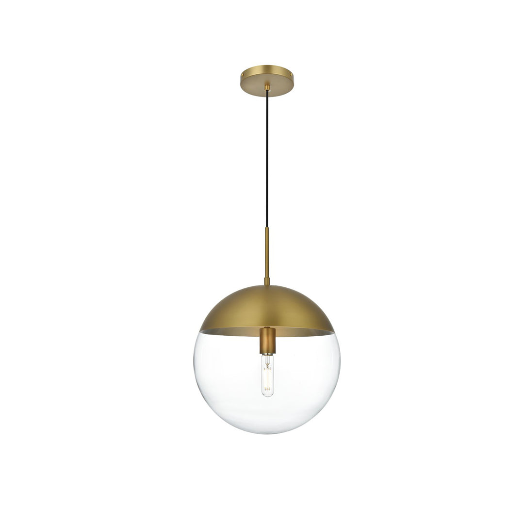 14 Inch Pendant Clear Shade In Chrome - View 3 - Joshua Marshal