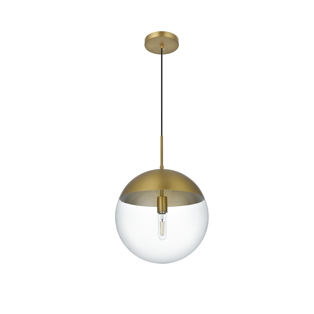 14 Inch Pendant Clear Shade In Chrome - View 4 - Joshua Marshal
