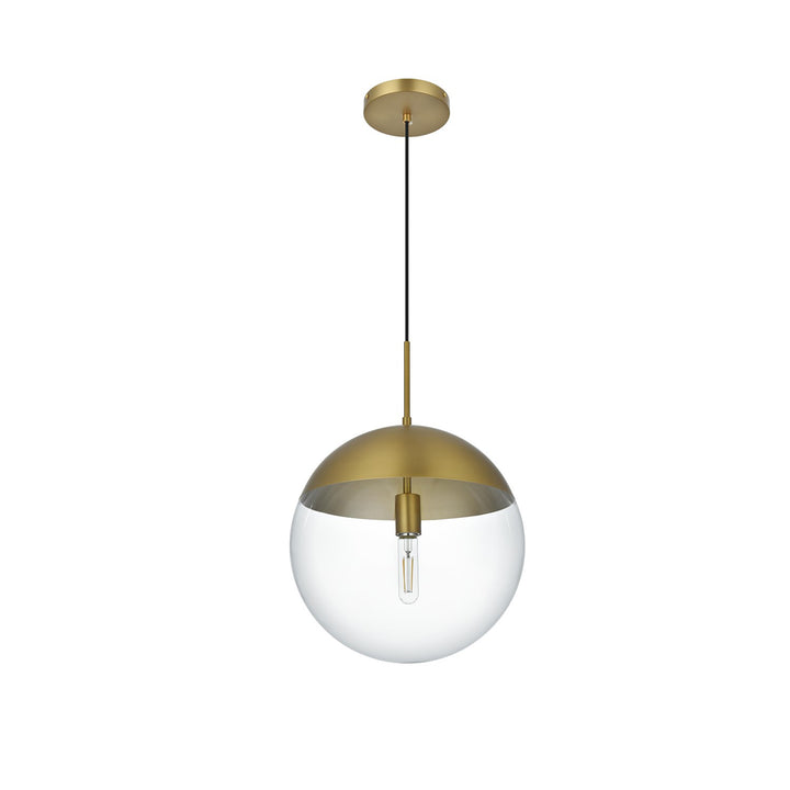 14 Inch Pendant Clear Shade In Chrome - View 4 - Joshua Marshal