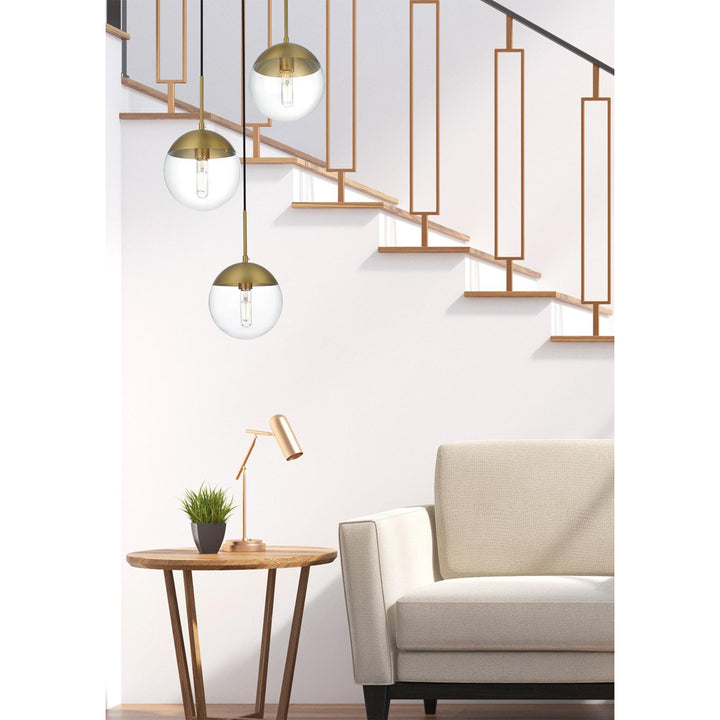 18 Inch Pendant Clear Shade In Chrome - View 2 - Joshua Marshal
