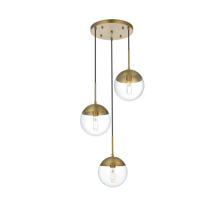 18 Inch Pendant Clear Shade In Chrome - View 3 - Joshua Marshal