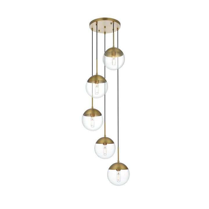 18 Inch Pendant Clear Shade In Chrome - View 3 - Joshua Marshal