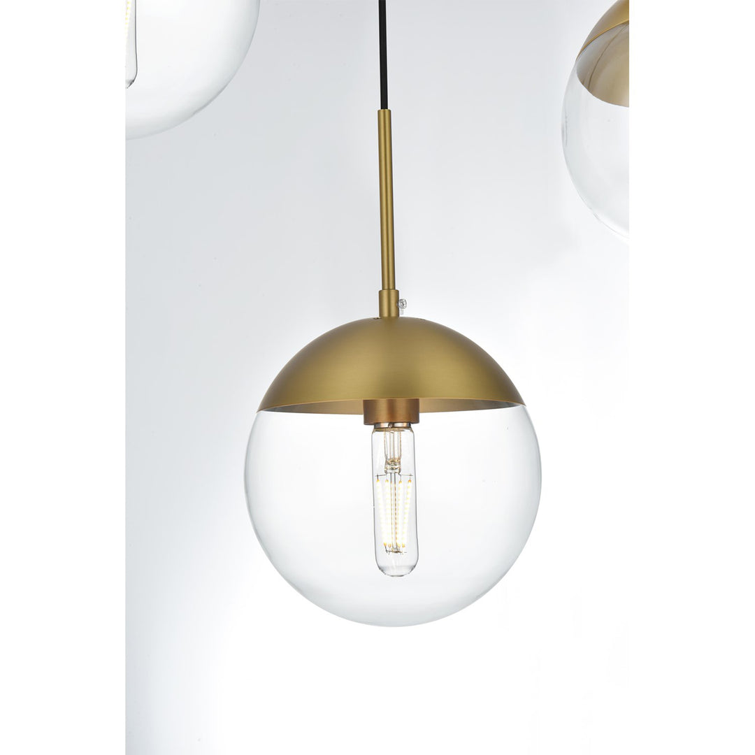 18 Inch Pendant Clear Shade In Chrome - View 4 - Joshua Marshal