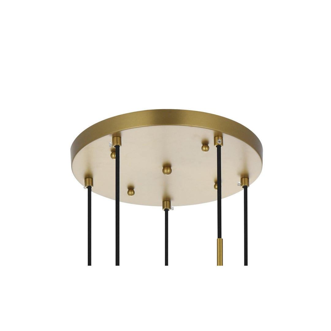 18 Inch Pendant Clear Shade In Chrome - View 5 - Joshua Marshal