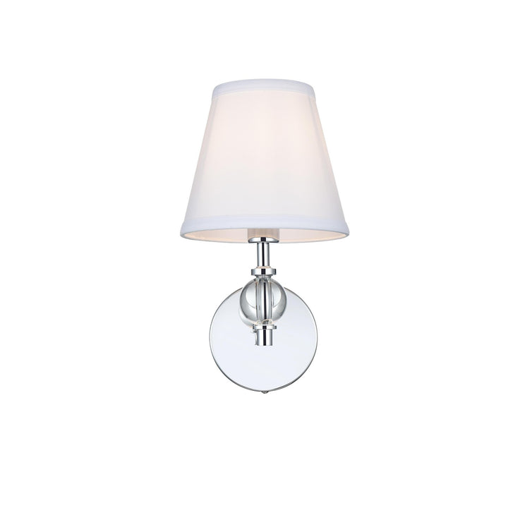 7 Inch Wall Sconce In Chrome - View 3 - Joshua Marshal