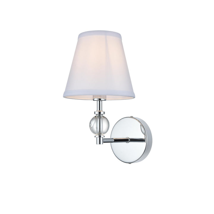 7 Inch Wall Sconce In Chrome - View 4 - Joshua Marshal