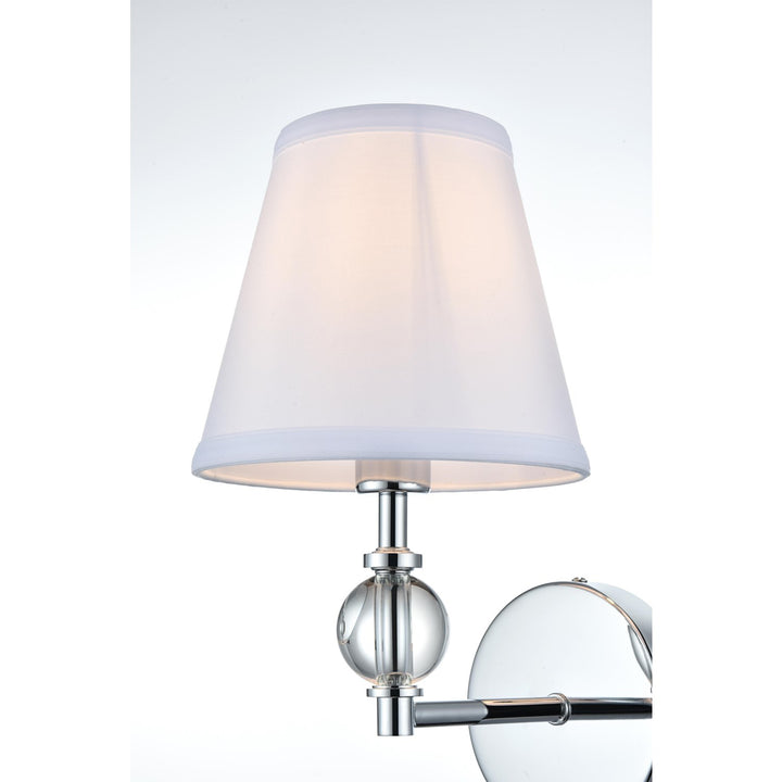 7 Inch Wall Sconce In Chrome - View 5 - Joshua Marshal