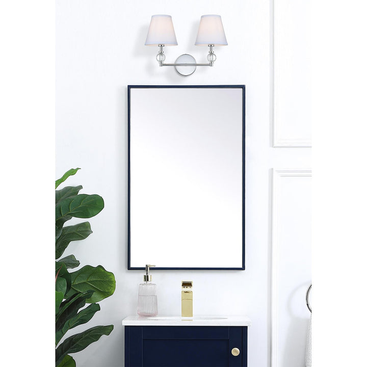 17 Inch Wall Sconce In Chrome - View 2 - Joshua Marshal