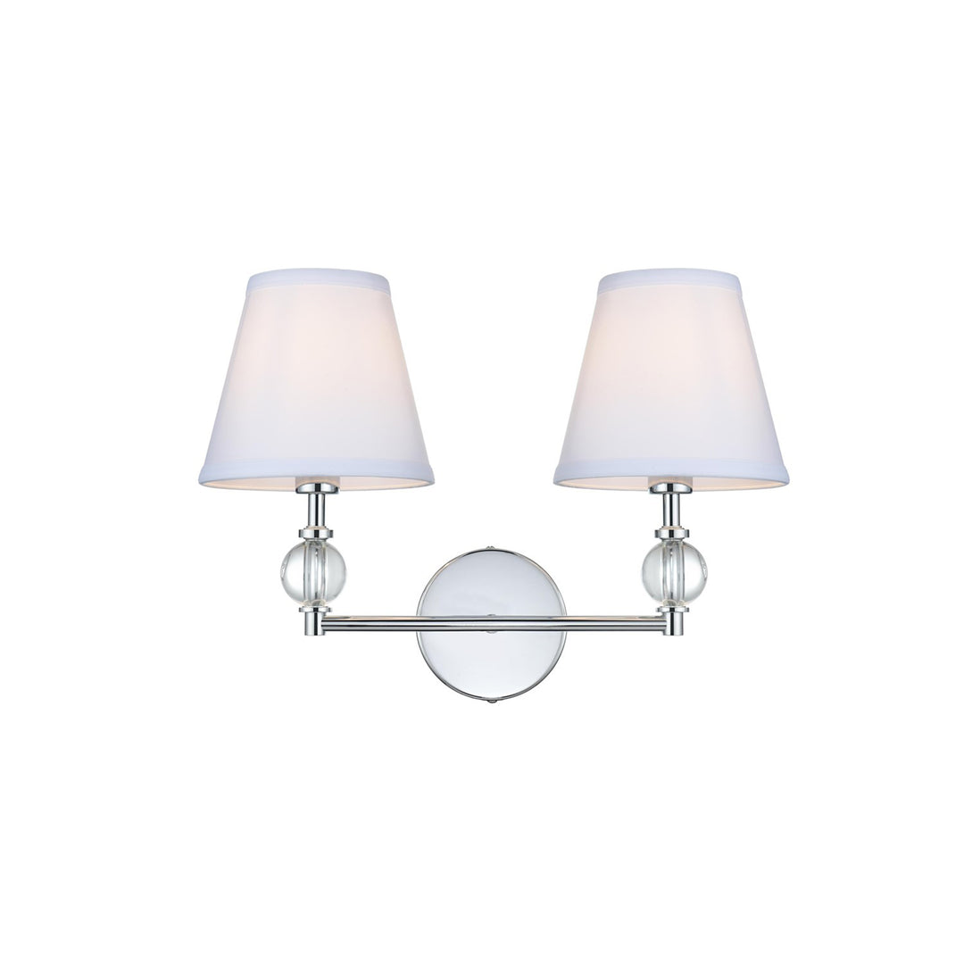17 Inch Wall Sconce In Chrome - View 3 - Joshua Marshal