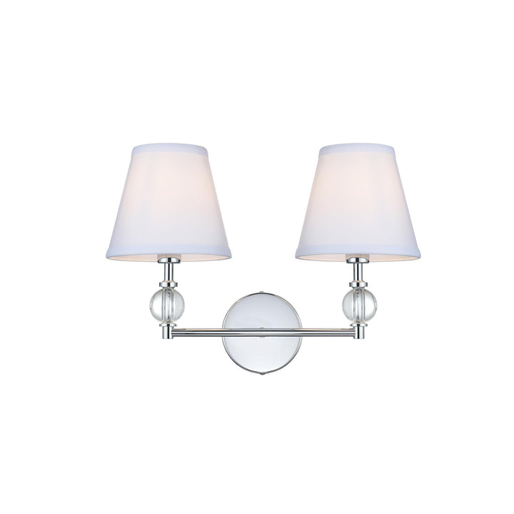 17 Inch Wall Sconce In Chrome - View 3 - Joshua Marshal